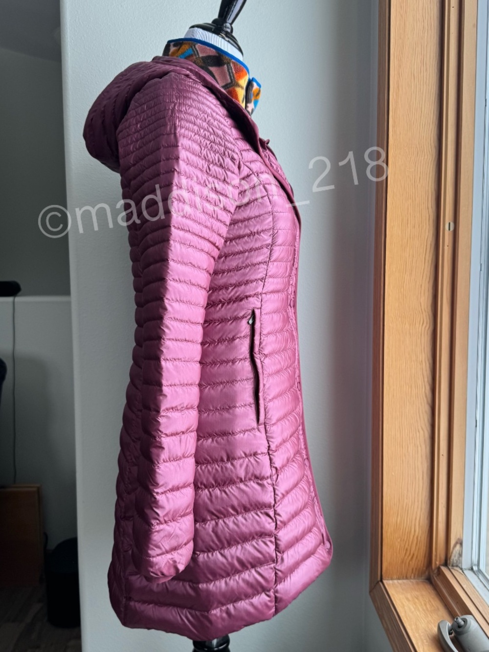 Patagonia Lightweight Fiona Parka Small Oxblood Red 600-fill down Windproof S - Picture 8 of 14